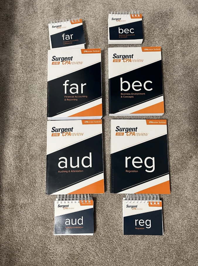Surgent CPA Review 2021 FAR-REG-BEC-AUD with All 4 Flashcards Booklets PDF